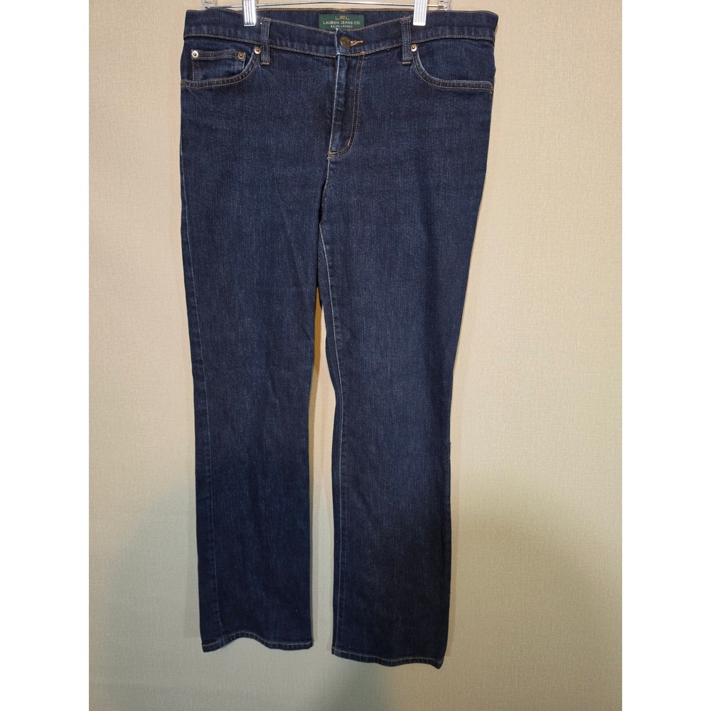 Lauren Ralph Lauren LRL Jeans Co Dark Wash Straight Leg Jeans Womens 12